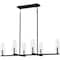 Quoizel Malamute Linear Chandelier 6 Lights Matte Black MUT640MBK - alternate 1